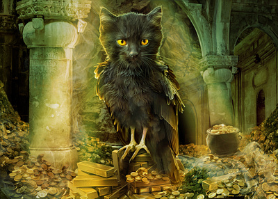 Desolation of Smauw adobe photoshop cats design digital imaging graphic design illustration photo editing photo manipulation surrealism the lord of the rings