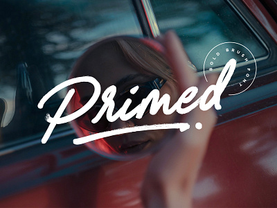 Primed Bold Brush Font bold brush brushpen chunky cool cursive font hand drawn handlettering handmade handmadefont handmadetype marker pen script textured