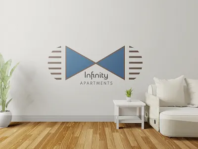 Infinity Apartments - real estate logo ambient design business card design icon illustrator logo logo design logodesign logotype realestatelogo