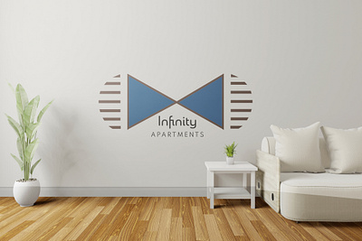 Infinity Apartments - real estate logo ambient design business card design icon illustrator logo logo design logodesign logotype realestatelogo