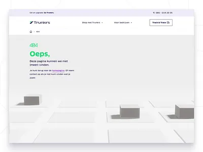 Trunkrs 404 Animation 3d 404 404 error 404page animation blender delivery drone trunkrs