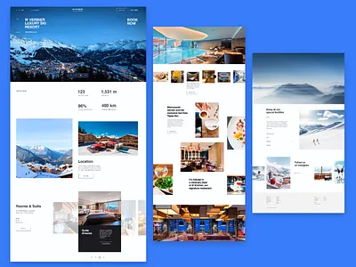Redesign W Verbier Luxiry ski resort ui