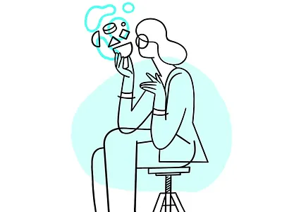 Future technology ⚙️ 2d abstract charachter character design cryptocurrency darkcube data digitalart drawing fintech high tech illustration online payment statistics vector