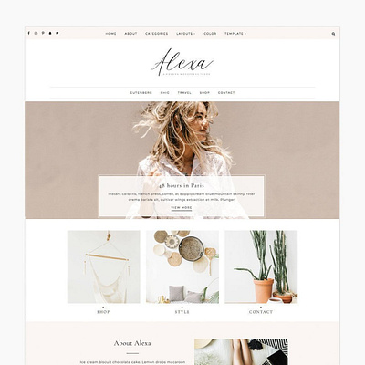 Alexa - Wordpress Theme blogger blogging clean clean design clean ui responsive design responsive website design web theme design website design