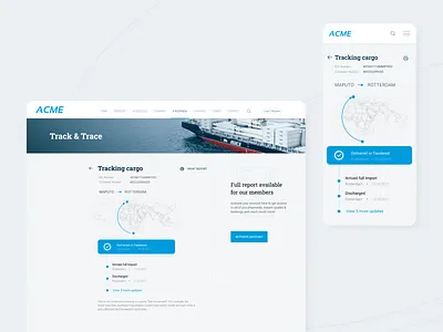 Cargo Shipment Tracking Feature cargo process shipment tracking shipping shipping management tracking app ui ui design uiux ux design