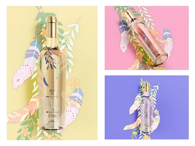 Boho Wines. Boho - Homemade Summer Wines Label Design bohemian wine boho boho style boho wine boho wines rose rose wine wine design wine label wine label design wine labels