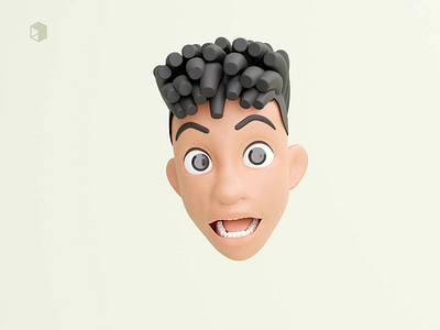 😲 Sneek peak 4 3d 3d animation 3d character 3d modeling animation apple avatar black male blacklivesmatter blender design emoji facemoji illustration illustrations library memoji surprise