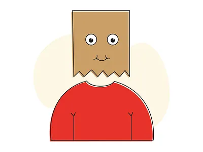 illustration | introvert | Flat character illustration avatar character character design flat illustration happy illustration illustrator introvert private sad xd
