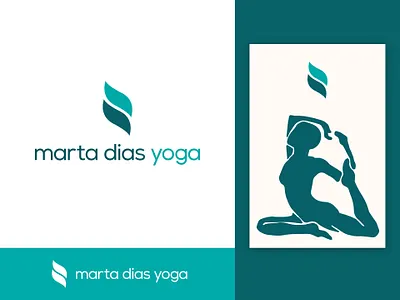 Marta Dias Yoga Logo Design branding design icon illustration logotype logotype design minimal poster symbol vector