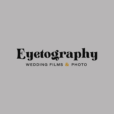 Wedding Photographer and Videographer Secondary Logo brand design brand identity branding design logo logodesign