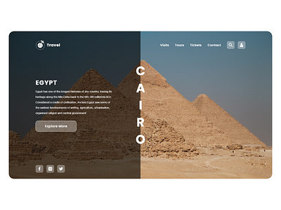 Travel Landing Page clean creative design landingpage simple smart tours travel ui ux