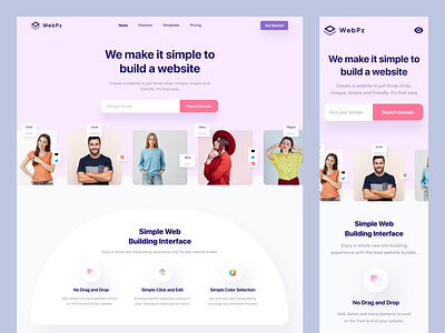Page Builder Website landing page landingpage pagebuilder product design responsive version responsivedesign ui design uxdesign web webappdesign webapplication webdesign website design websitebuilder websitedesign websitemakingtool websoftwere