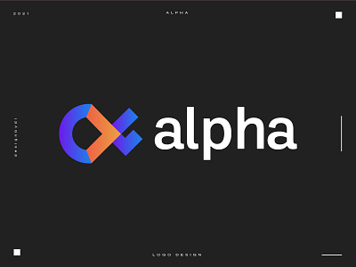 logo design concept for Alpha - (Unused) 2d a letter a lettermark a logo alphabet best designer best logo graphicdesign icon identity letter lettermark letters logo logotype minimal modern logo monogram top logo typography