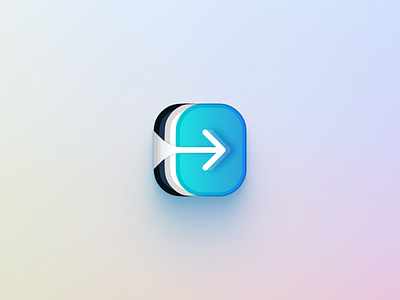 App Icon Concept — FDM (Free Download Manager) app icon black blue concept ios icon macos redesign reface update