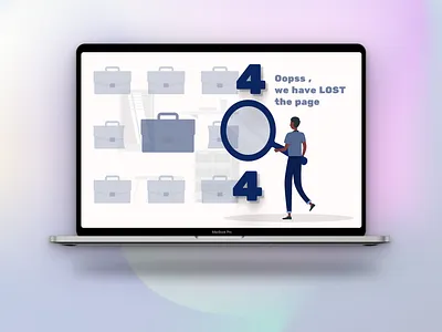 DAY 7 -404 ERROR PAGE 3d ui uidesign uiinspiration uiux