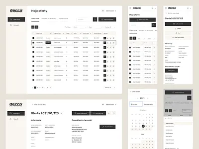 Decco dashboard dashboard ui design designer flat minimal typography ui ux vector web