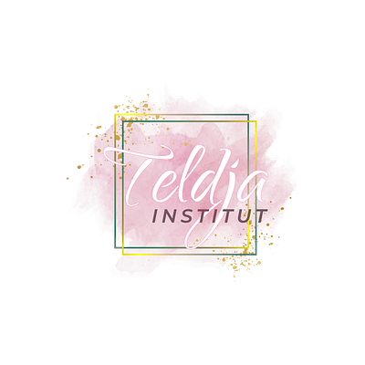 Teldja Institut business logo company logo famine logo watercolor