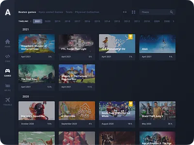 Game Dashboard dark dashboard design game game dashboard games ui ux web website
