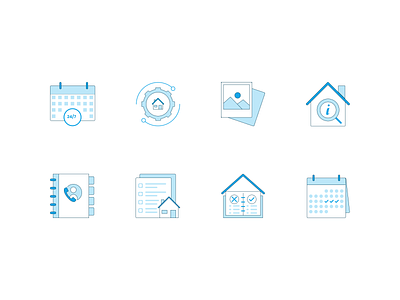 Icons Set design iconset illustration interface real estate saigon ui ux vietnam