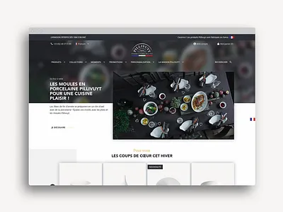 Pillivuyt branding design ecommerce elegant identity illustration lepressing typography ui uidesign ux uxdesign website