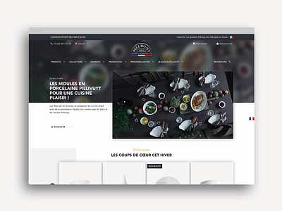 Pillivuyt branding design ecommerce elegant identity illustration lepressing typography ui uidesign ux uxdesign website