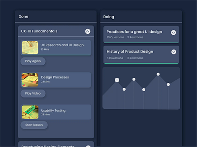 Kanban board interactions animation microanimation microinteraction minimal ui userexperiencedesign userinterface ux