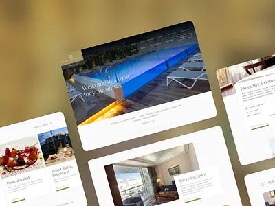 Luxury Hotel UI Designs animation app branding design gradient interaction typography ui ui design ux