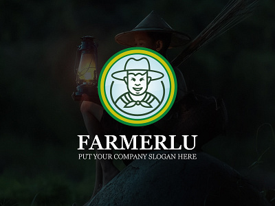 Farmer logo | farm logo | agriculture agriculture branding design designs farm farmer farming food food and drink fruit illustration logo natural organic plow sign up vector vegetables veggies vintage