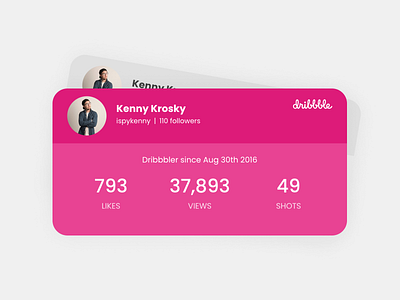 Dribbbler Player Cards adobexd application design concept design ui ui design uidesign ux ux design uxdesign web design