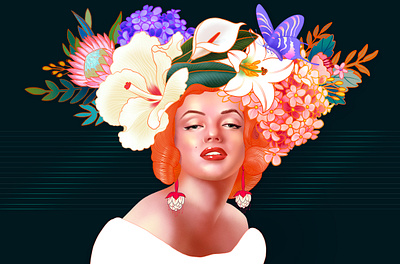 Marilyn Monroe illustration procreate
