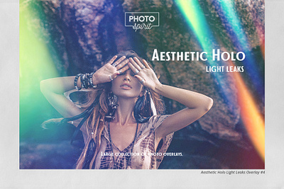 Aesthetic Holo Light Leaks Overlays actions color design effect effects flares glow gradient hipster holographic leaks lens light overlay photo photoshop rainbow rays styles textures