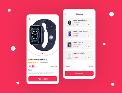 Shopping App Design app ui branding color design typography ui ui design uidesign uiux userinterface