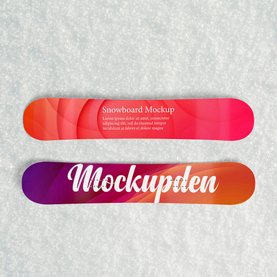 Free Snowboard Mockup PSD Template