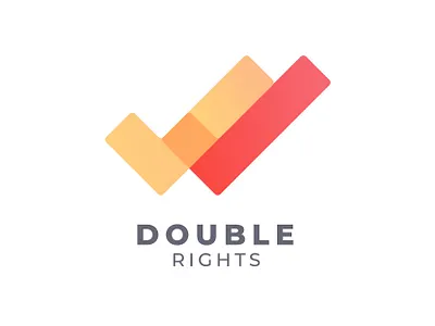 Abstract Double Rights Logo branding design illustration logo right right logo vector