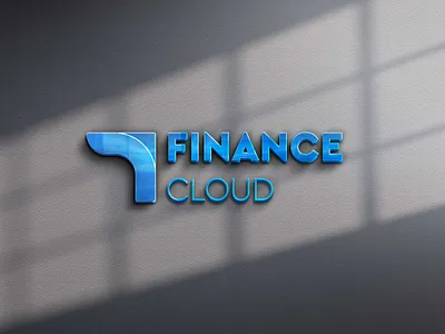 Finance Cloud Logo Mockup brand brand design branding identity logo logomockup mockup