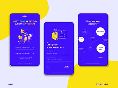 Daily UI Entry 001 app dailyui design figmaafrica flat design typography ui ux