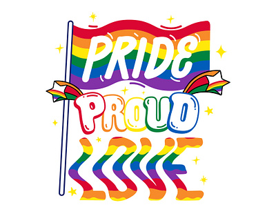 Pride design pride pride month typography