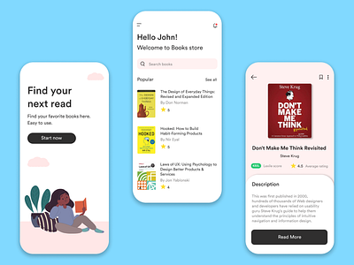 Book Store app Concept 2021 2d beginner book bookshop bookstore button design buttons design designs dribbble figmadesign inspiration minimal product design trend trendy design ui