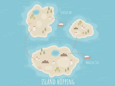 Illustration of Island Map art color creative design drawing illustration illustration digital illustrator island map vector