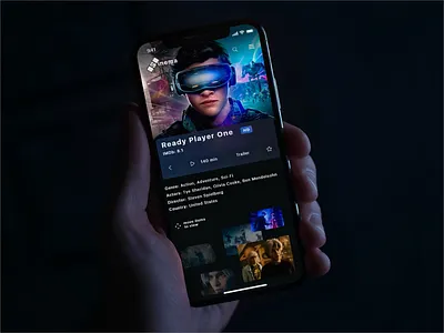 Cinema Mobile App Design app branding design minimal ui ux