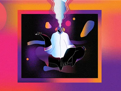 Prayers #1 2d animation character characters cigarette illustration motion design prayer smoking