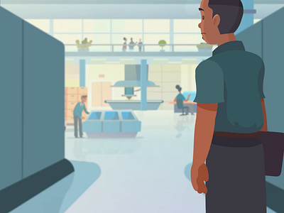 A Learner's Journey animation color design factory hightech illustration industries koch motiongraphic vector