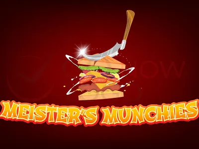 Meister's Munchies animation branding business logo design design food food logo identity design illustration logo design logodesign logos logotype restaurant logo sandwich vector