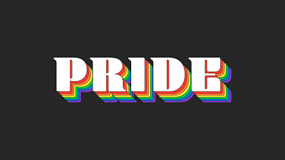 Pride Month Lettering brand color design pride pridemonth typedesign typography