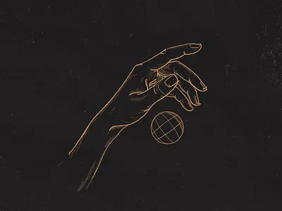 Dropping Ideas art concept constellation creative design digital gold hand illustration procreate sketch space stars