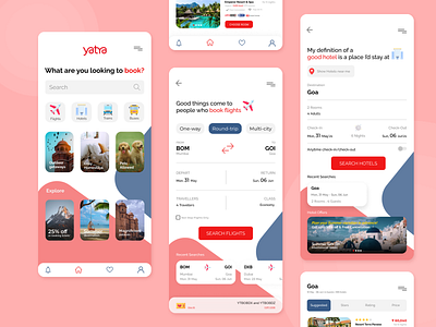 Yatra App Redesign figma ui design