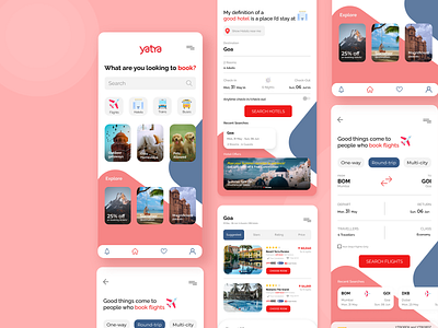 Yatra App Redesign figma uidesign