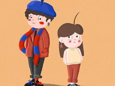 Cute baby lovers album babies baby cute cute animal cute art design drawing girl illustration logo love lover night