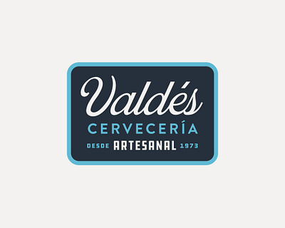 Valdes Cerveceria Artesanal alcohol badge bar beer beer branding beer label brewery logo craft beer craftbeer draplin drinks hipster logo minimalist modern patagonia patch retro spanish vintage