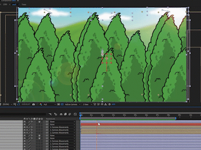 Forest 2danimation after affects after effects animation aftereffects animation design illustration motion animation motiongraphics ui